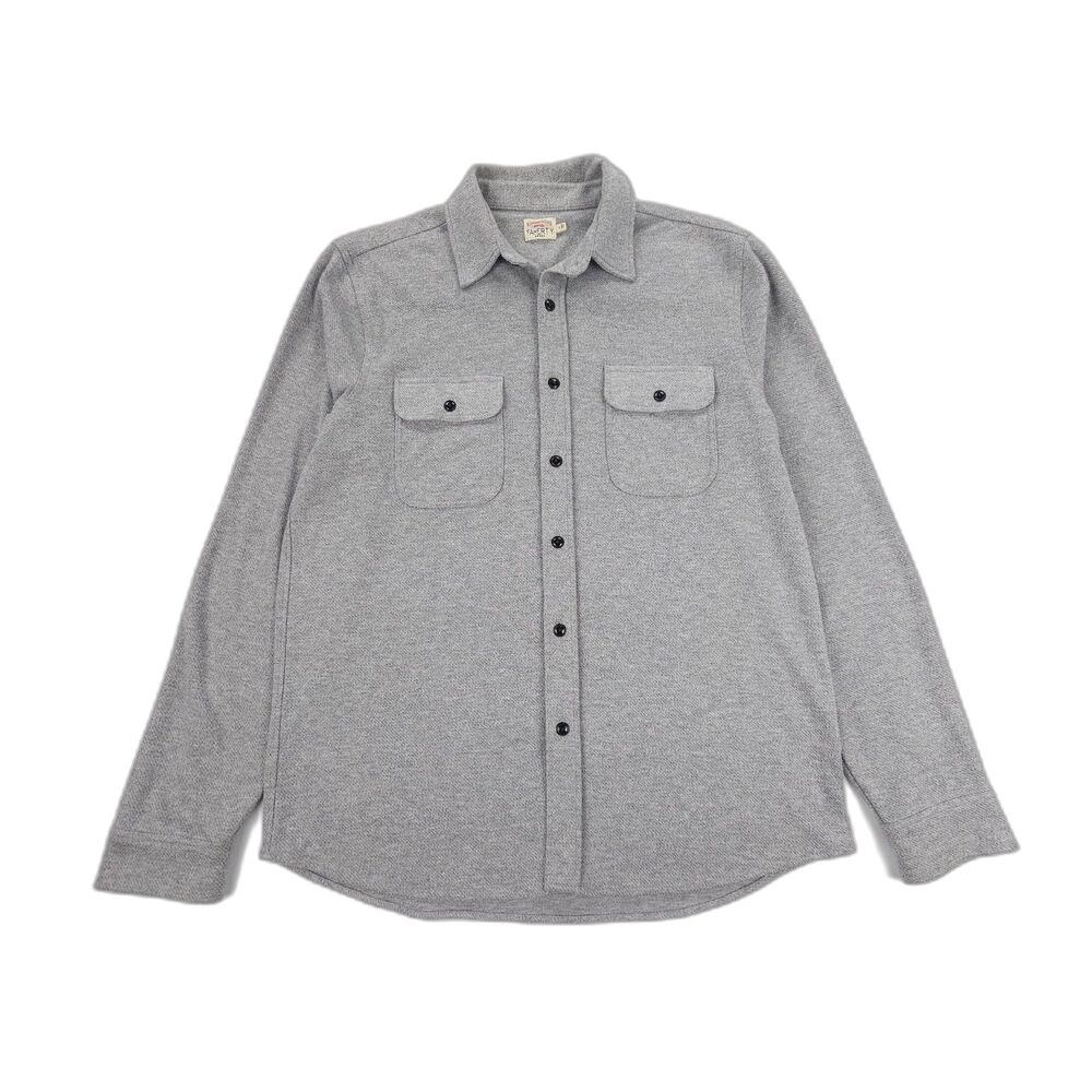 FAHERTY Legend Sweater Shirt Fossil Gray Twill Minimal Beachy Boho Indie Hipster